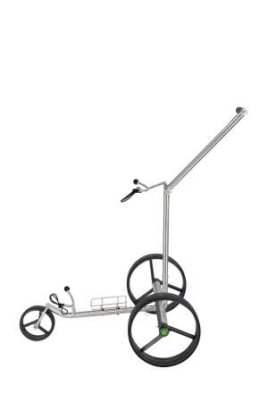Lithium Elektro Golf Trolley Kolibri® K1, Rahmen nachpolierbar, schnell-zerlegbar/-klappbar, mit Bergabfahrbremse, Fernbedienung als Option